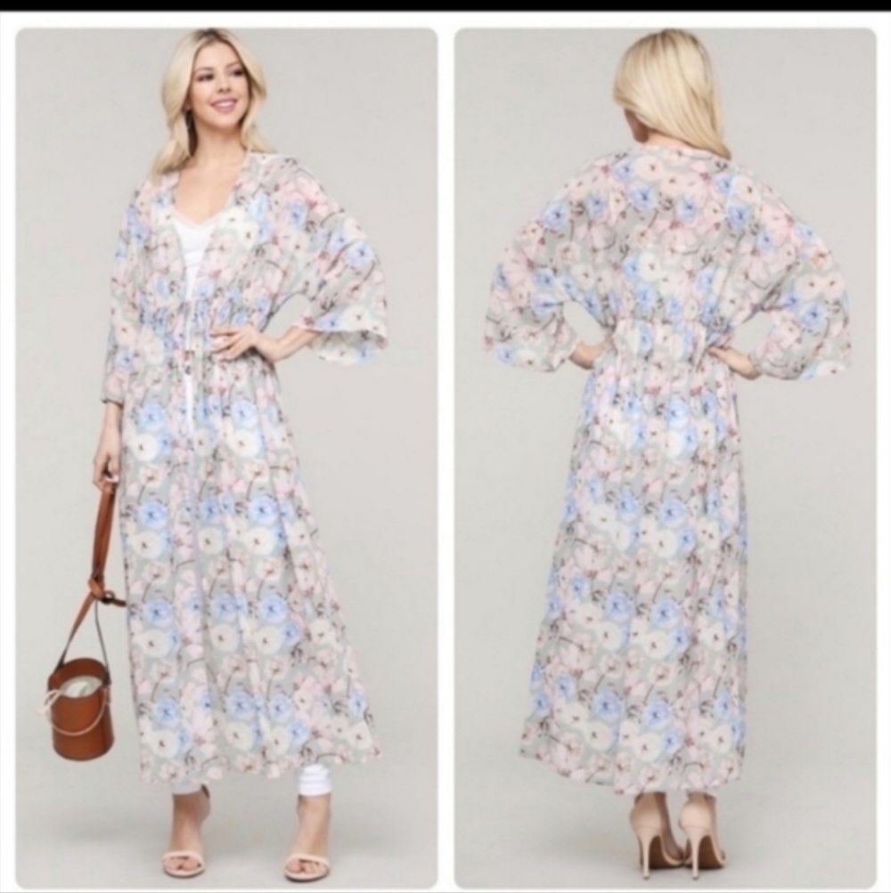New Floral Pastel Cover Up